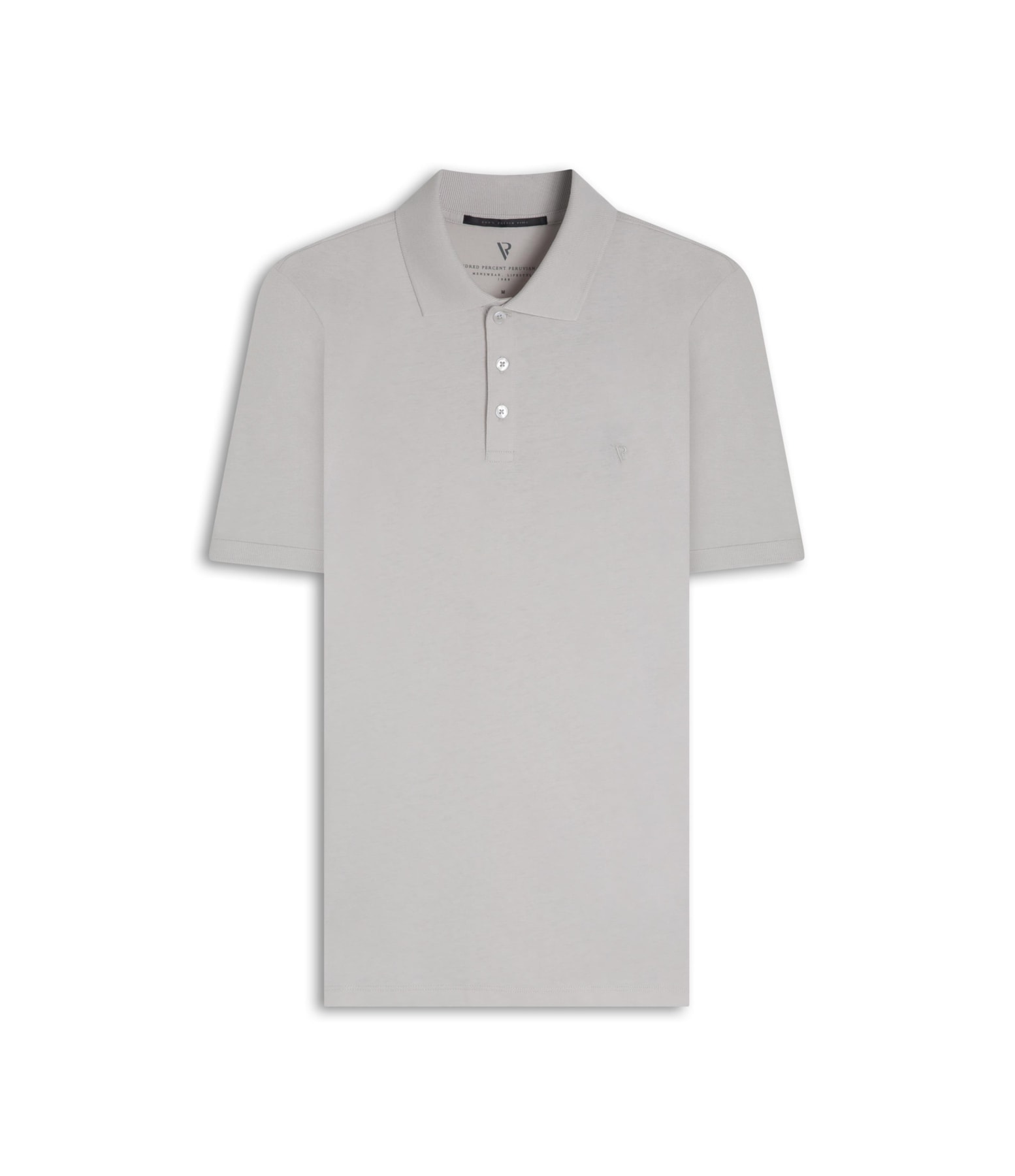 Polo Pima Cotton Prata