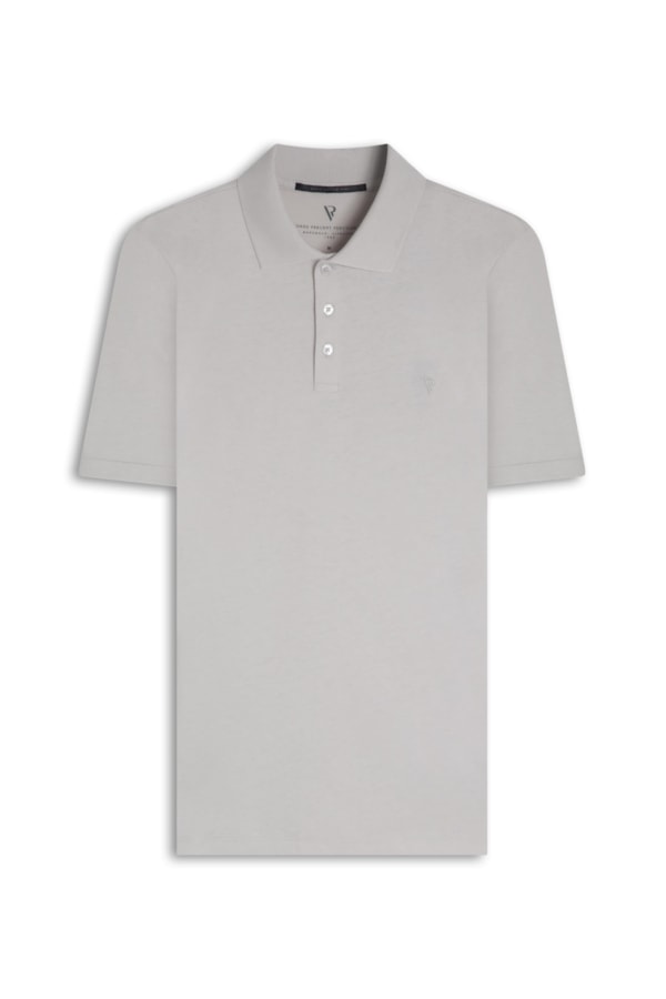 Polo Pima Cotton Prata i
