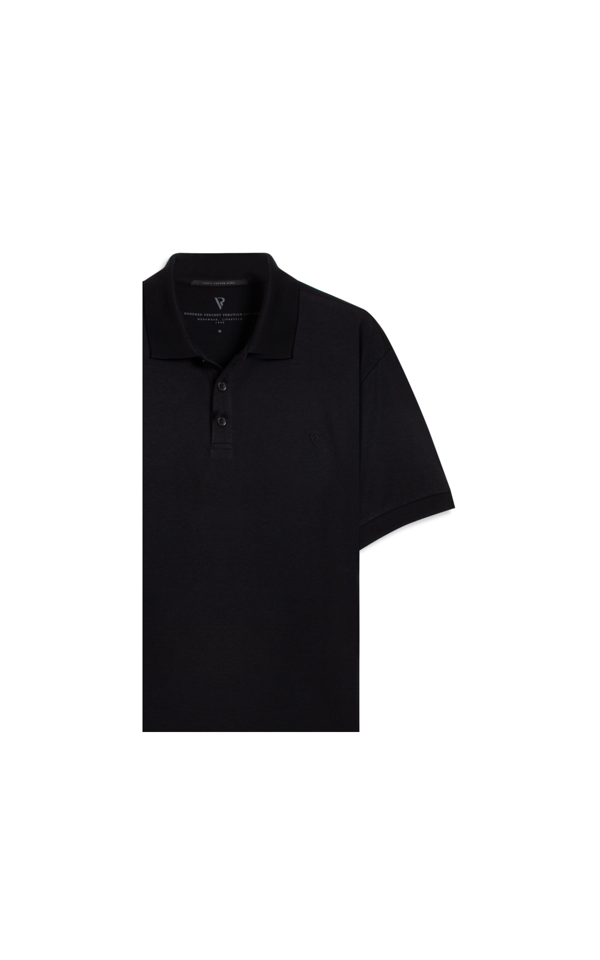 Polo Pima Cotton Preto
