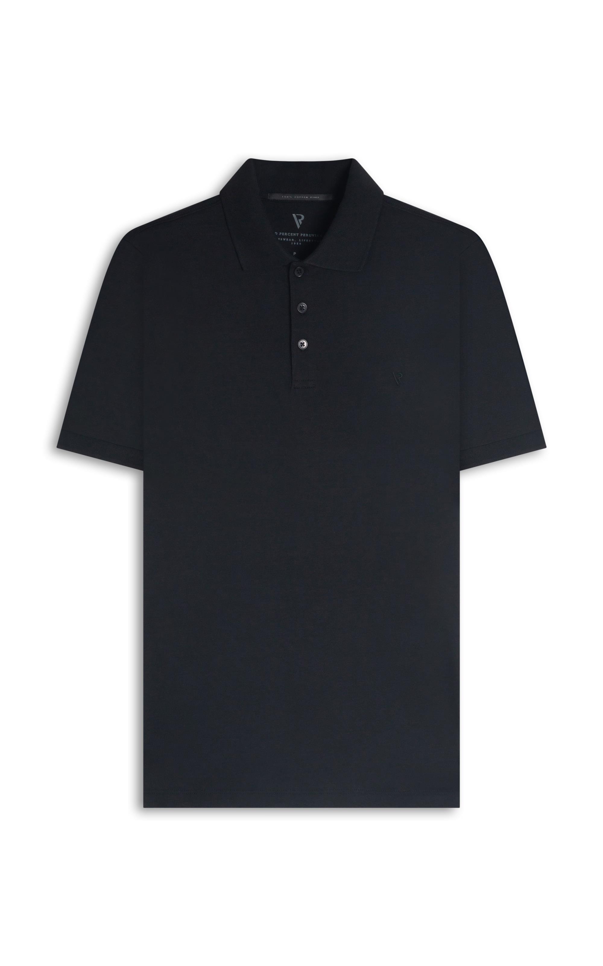 Polo Pima Cotton Preto