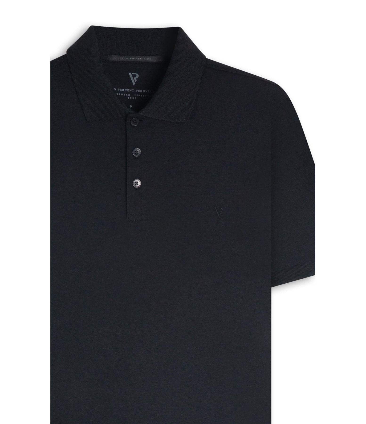 Polo Pima Cotton Preto