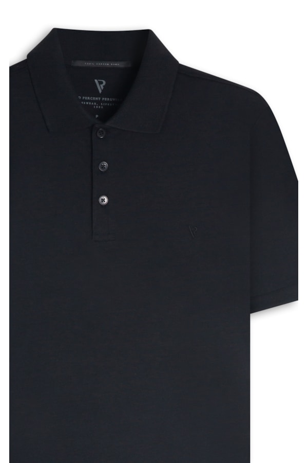 Polo Pima Cotton Preto i