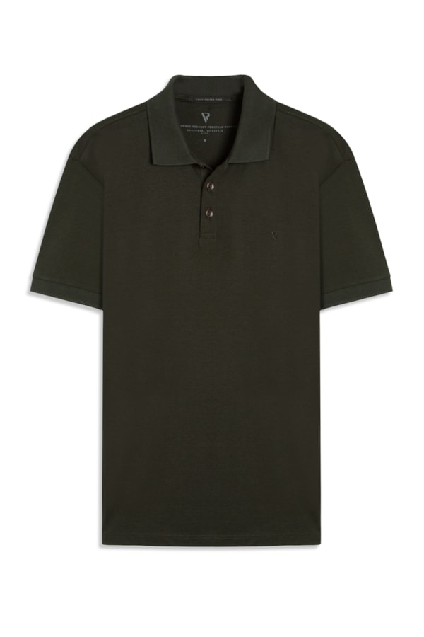 Polo Pima Cotton Verde Militar