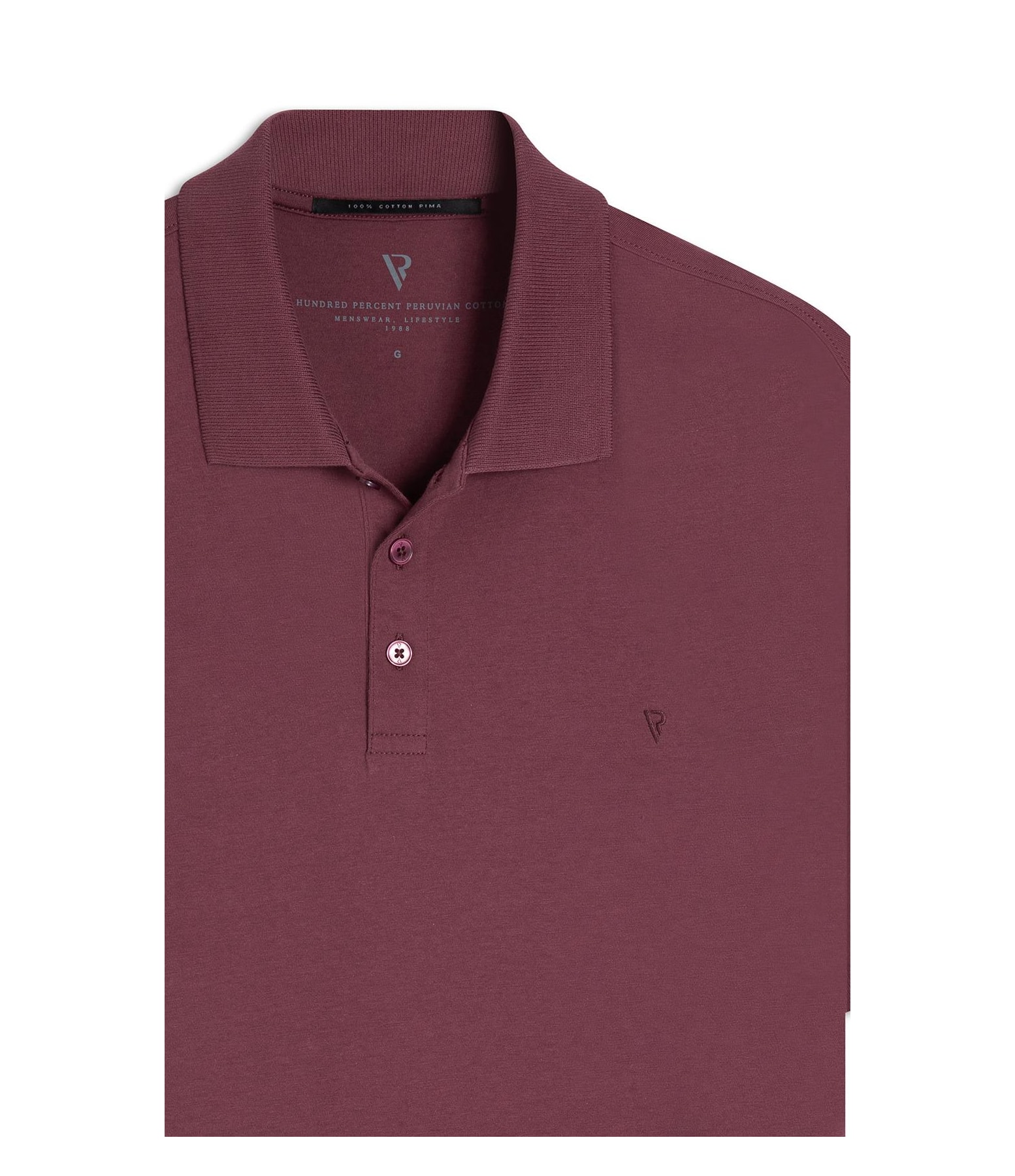 Polo Pima Cotton Vinho