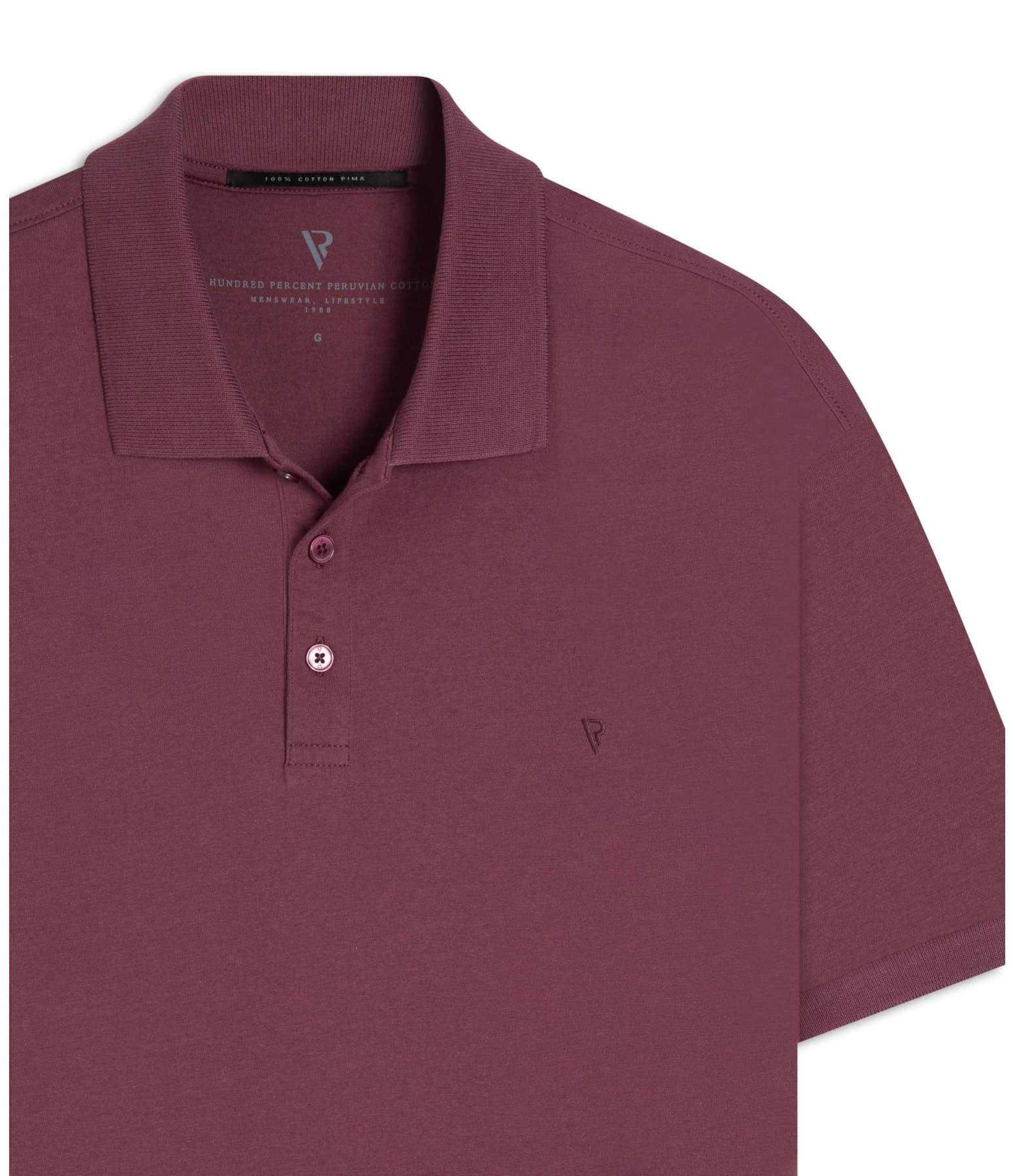 Polo Pima Cotton Vinho