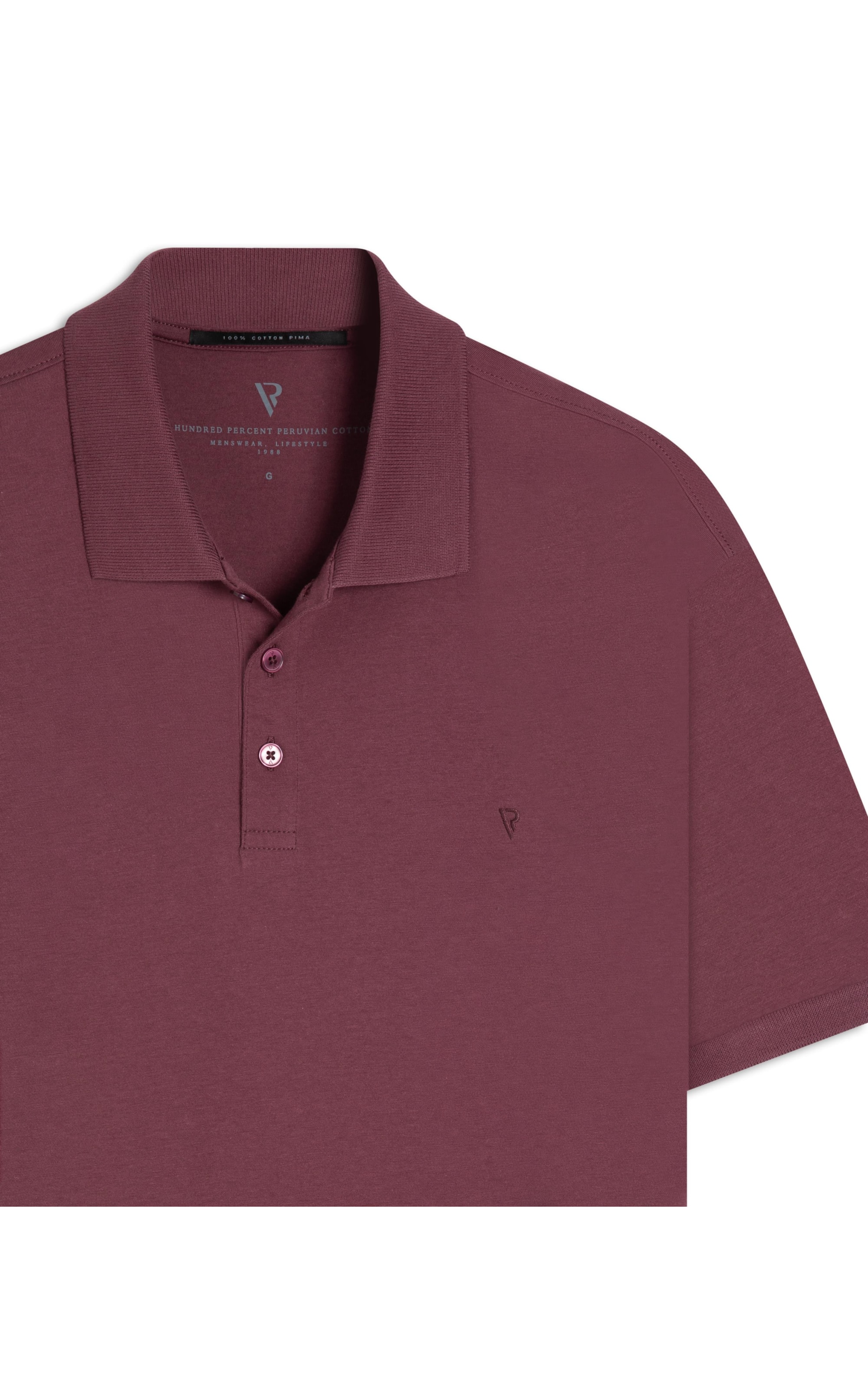 Polo Pima Cotton Vinho