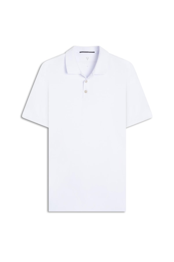 Polo Pima Gola Retilínea Branco