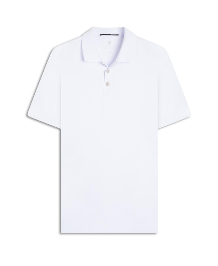 Polo Pima Gola Retilínea Branco