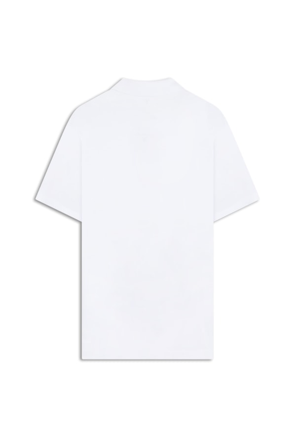 Polo Pima Gola Retilínea Branco