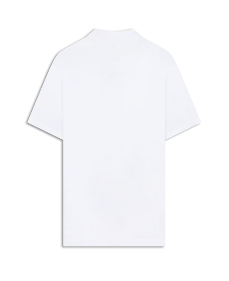 Polo Pima Gola Retilínea Branco