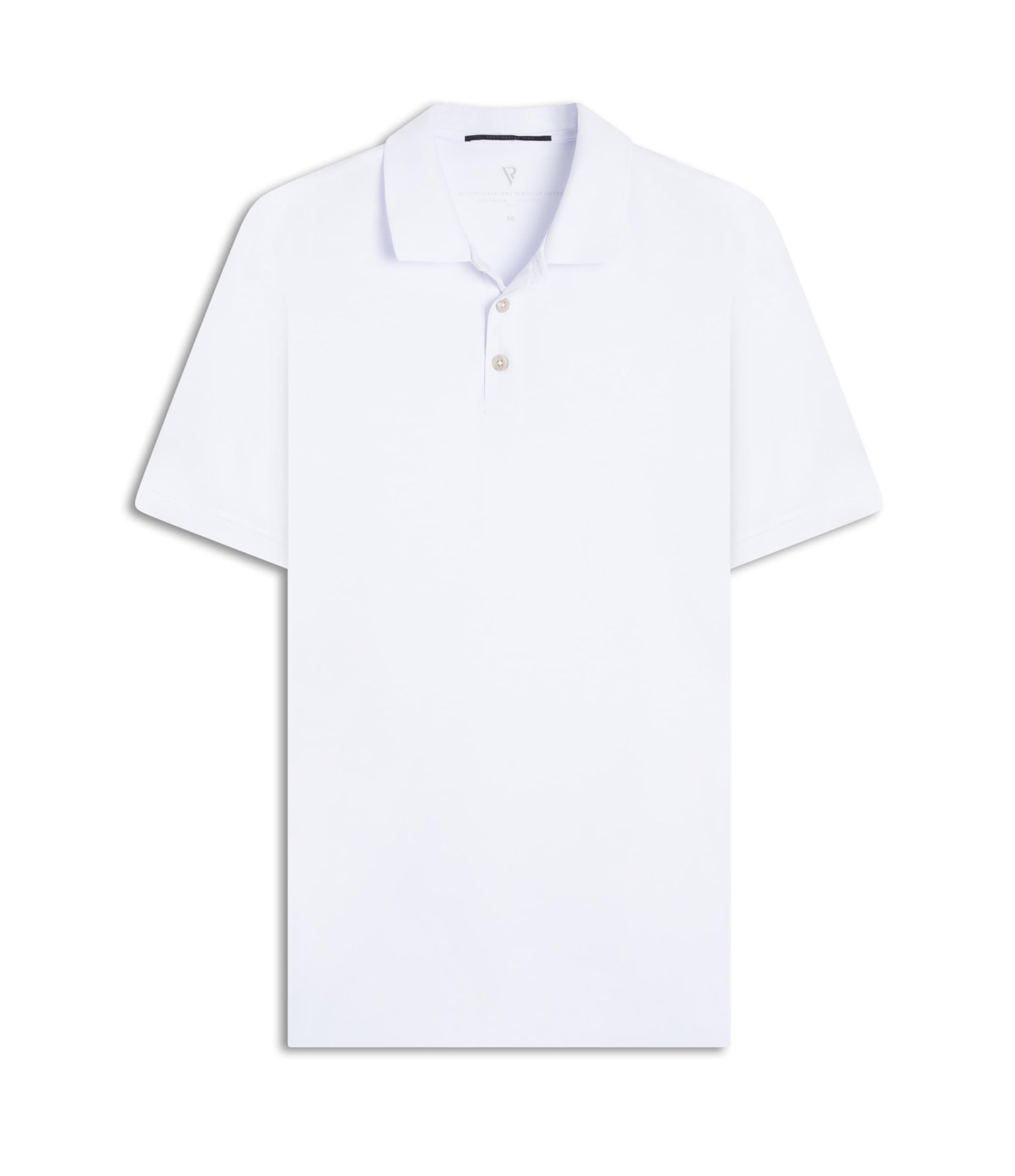Polo Pima Gola Retilínea  Branco