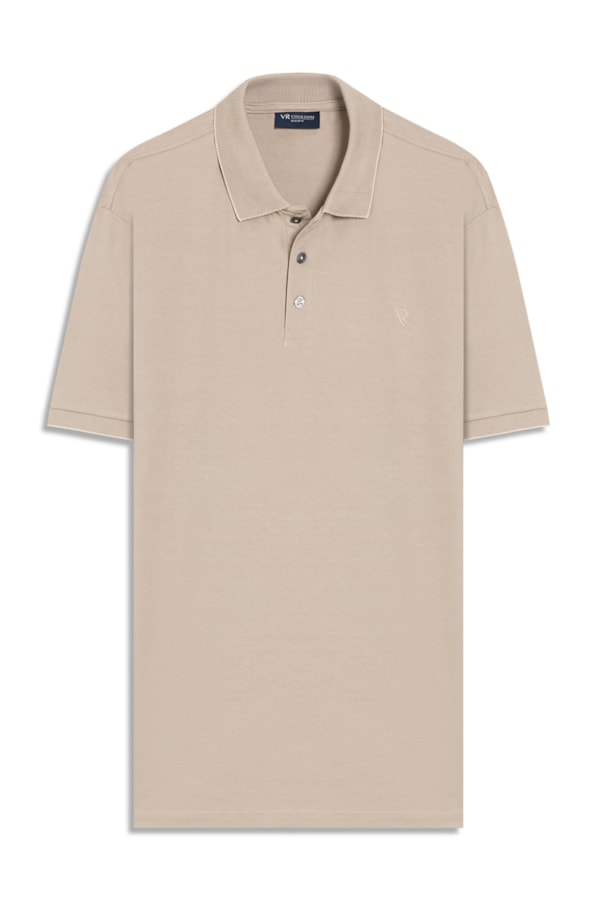 Polo Pima Interlock Areia