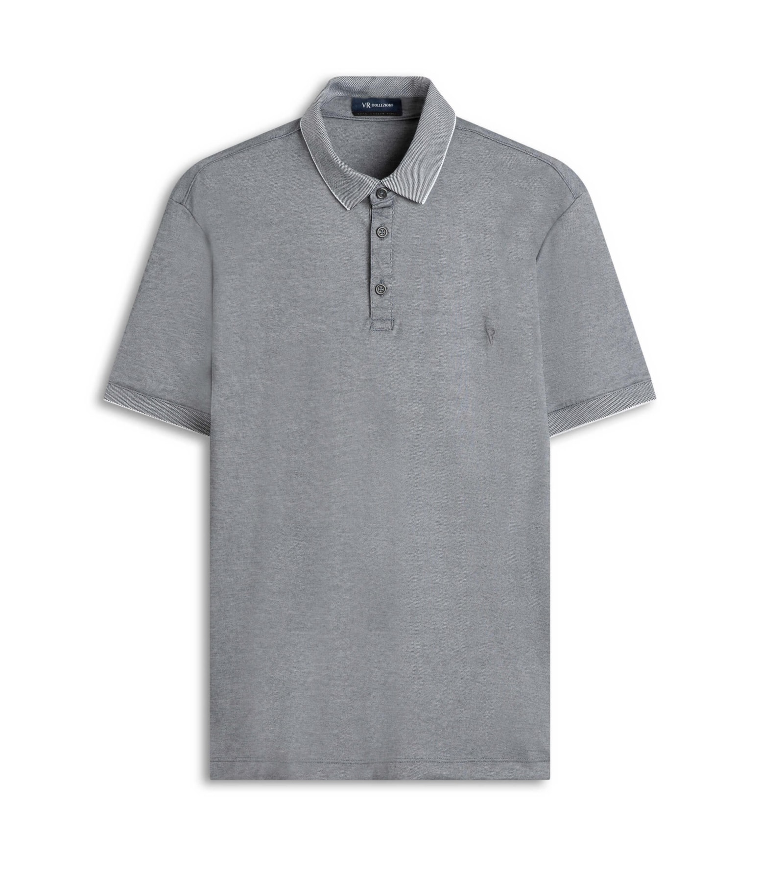Polo Pima Interlock Azul Escuro