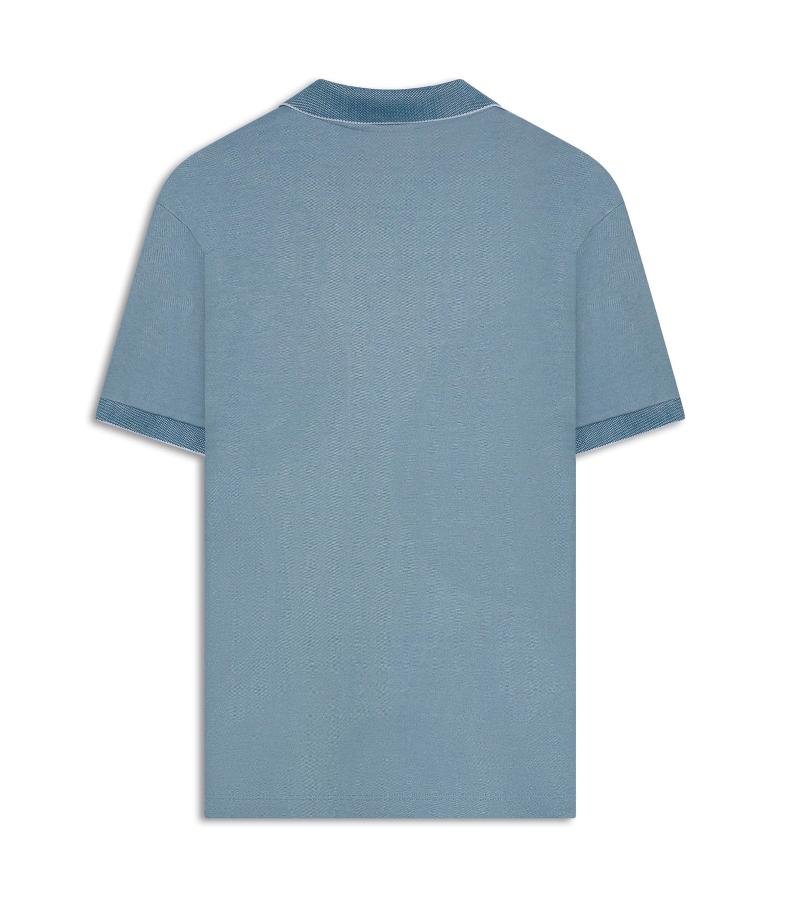 Polo Pima Interlock Azul Seco