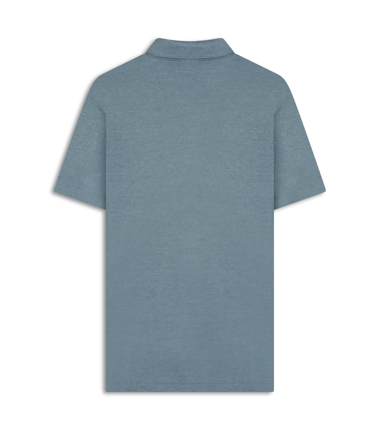 Polo Pima Interlock Azul Seco