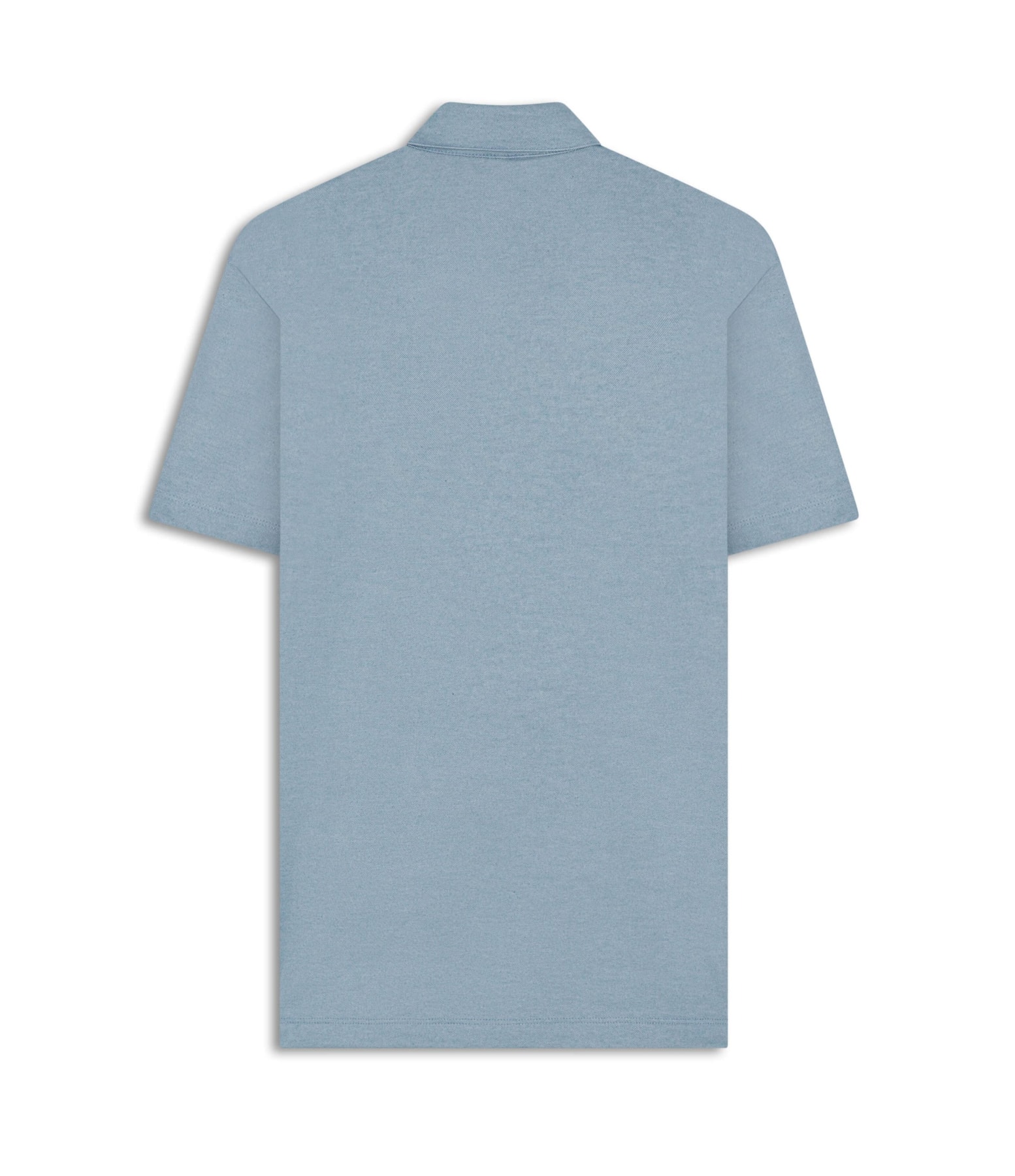 Polo Pima Interlock Azul Seco