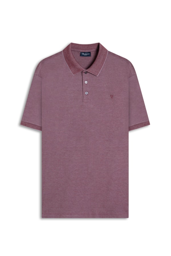 Polo Pima Interlock Cereja