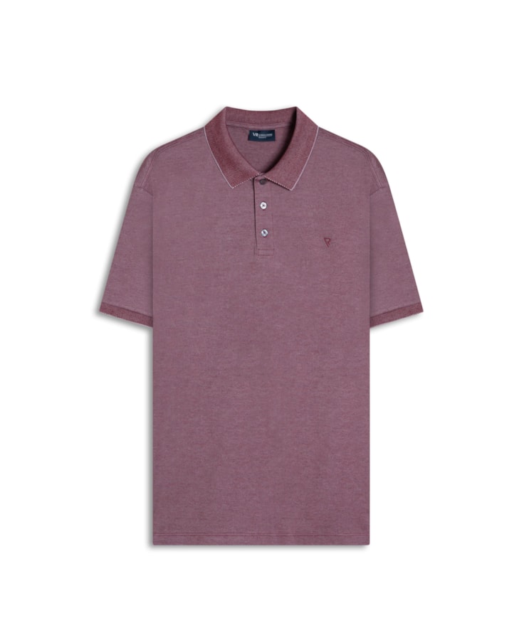 Polo Pima Interlock Cereja