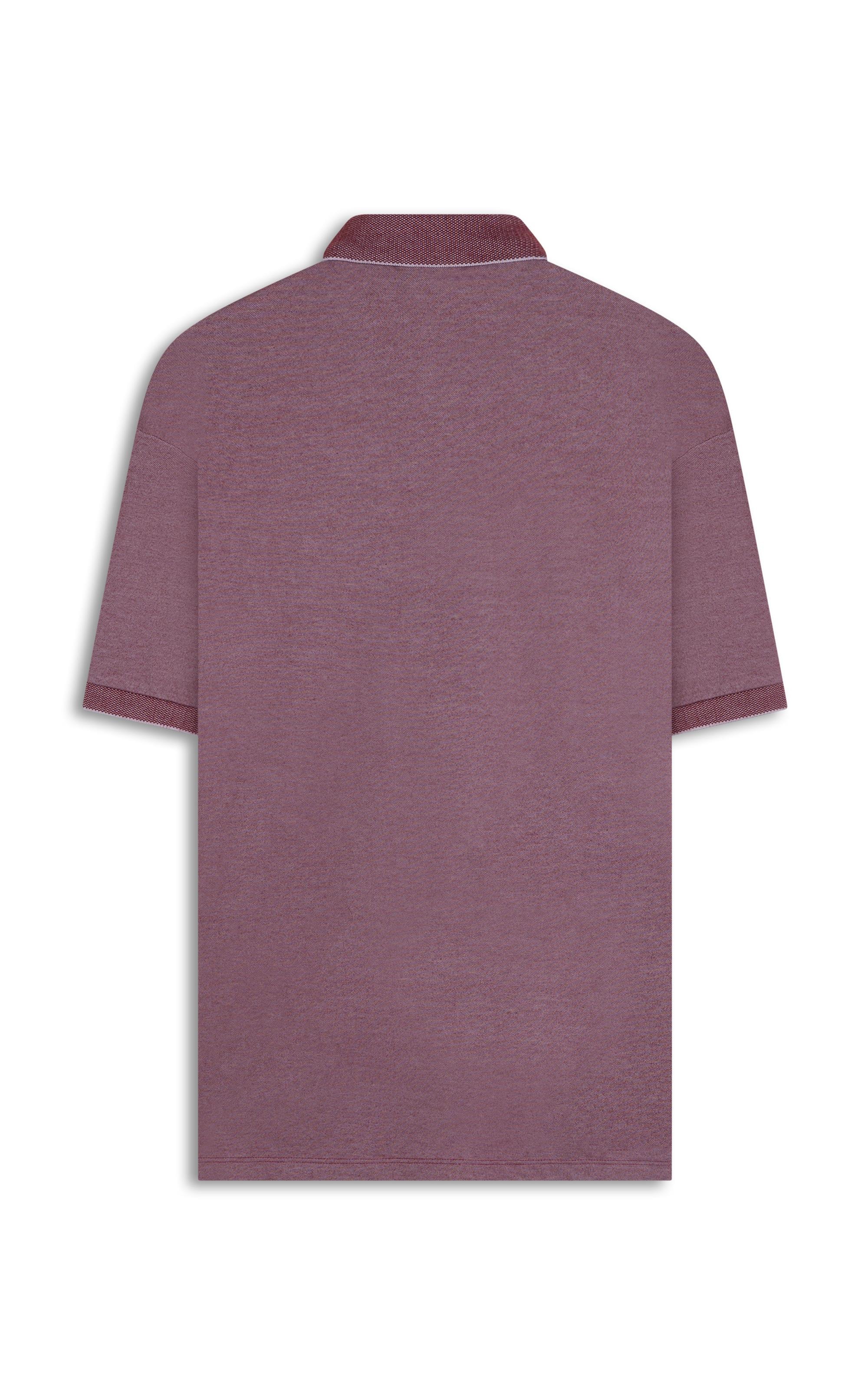 Polo Pima Interlock Cereja