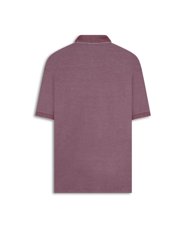 Polo Pima Interlock Cereja