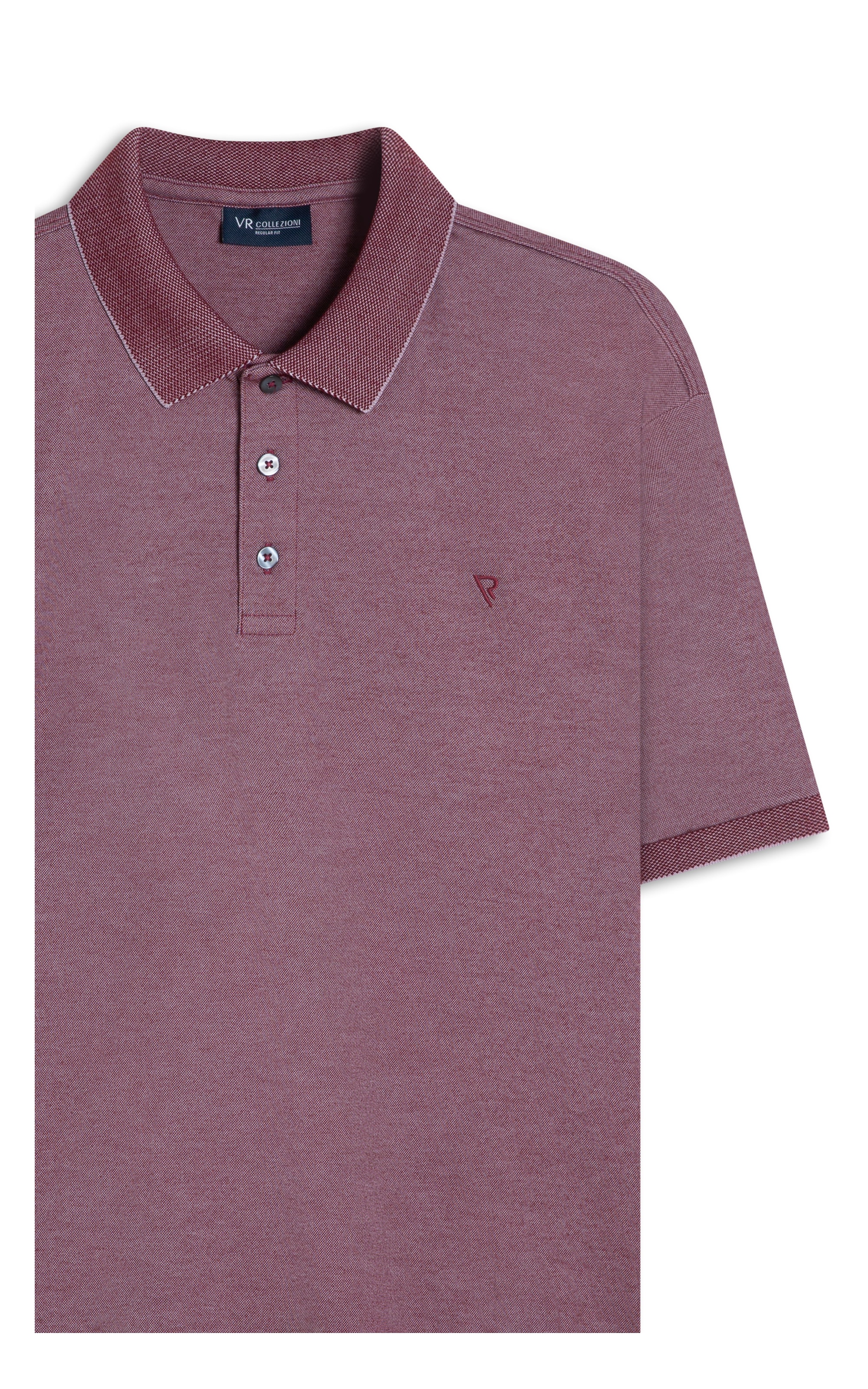 Polo Pima Interlock Cereja