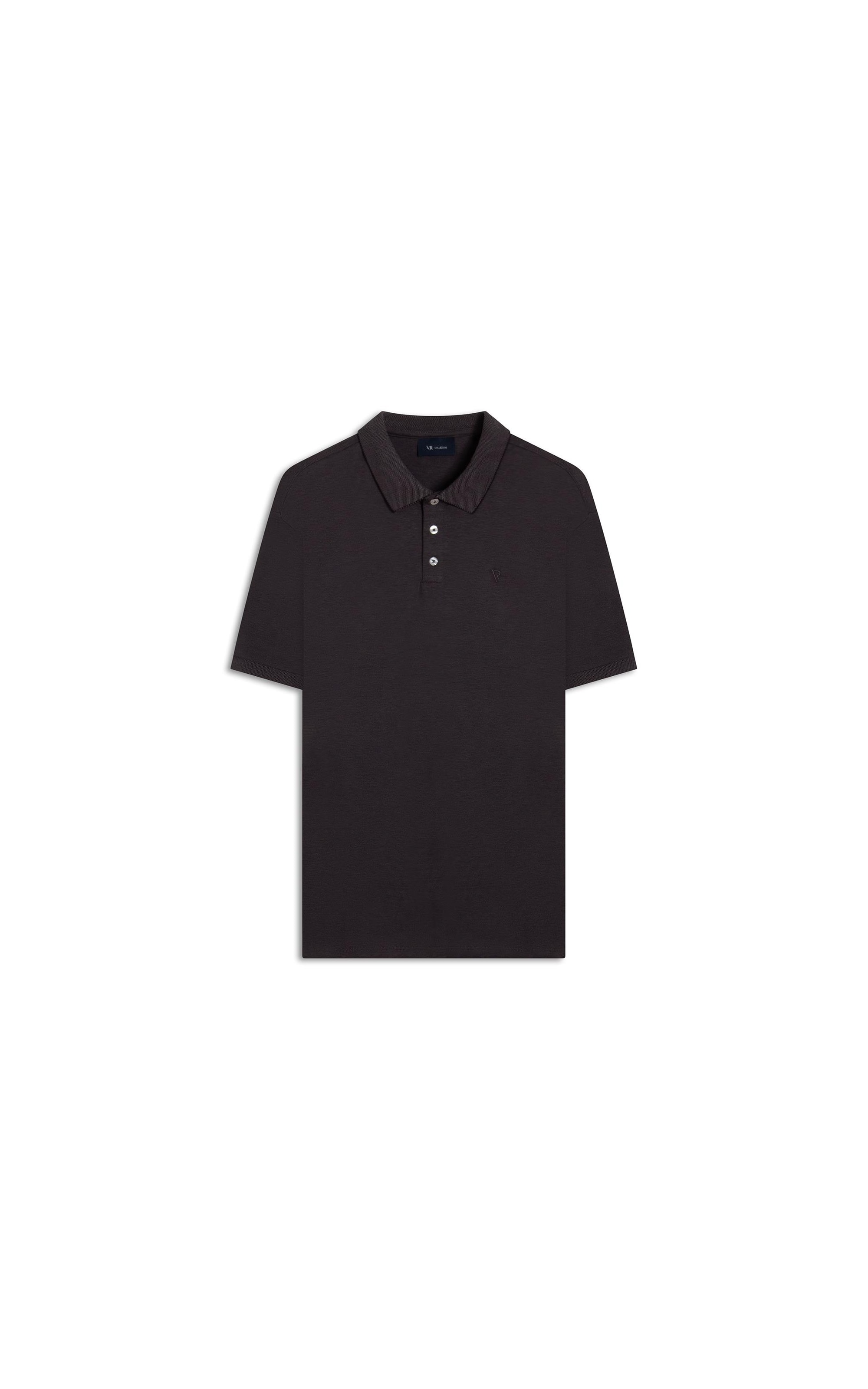 Polo Pima Interlock Chumbo