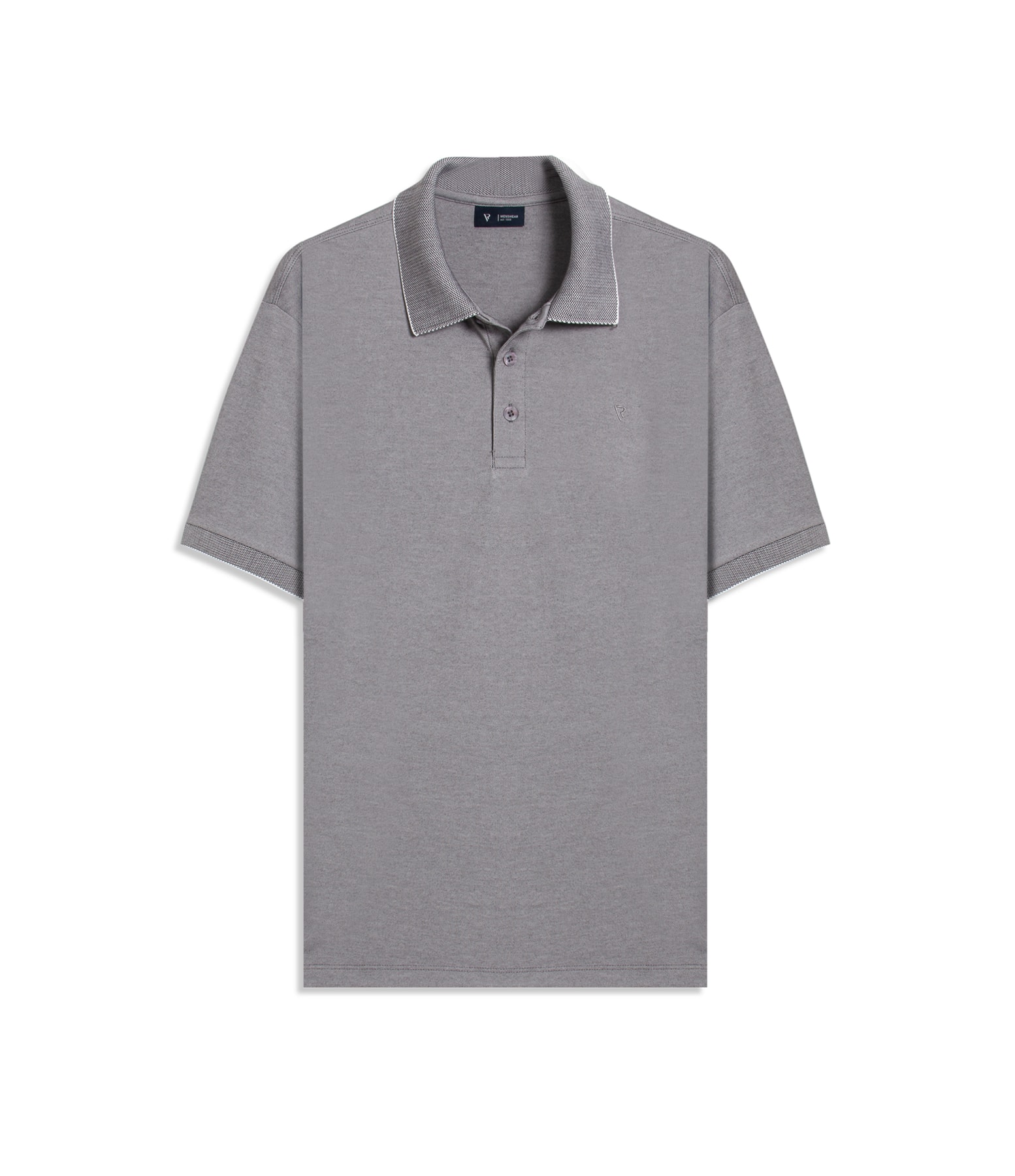 Polo Pima Interlock Cinza