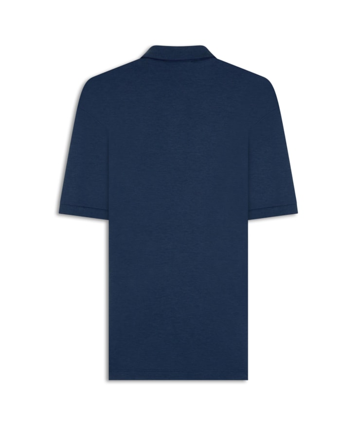 Polo Pima Interlock Dark Blue