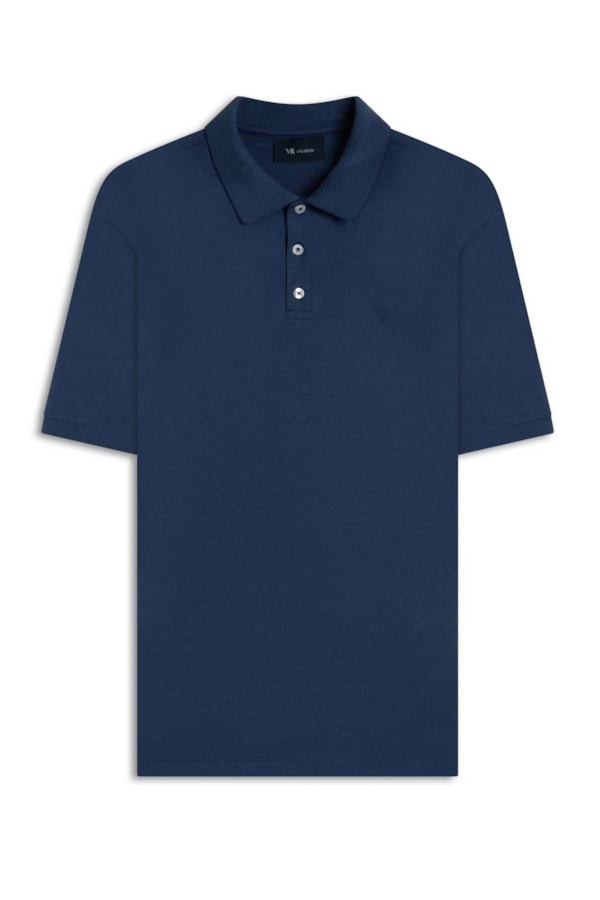 Polo Pima Interlock Dark Blue