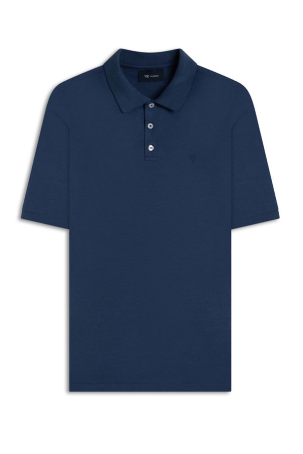 Polo Pima Interlock Dark Blue