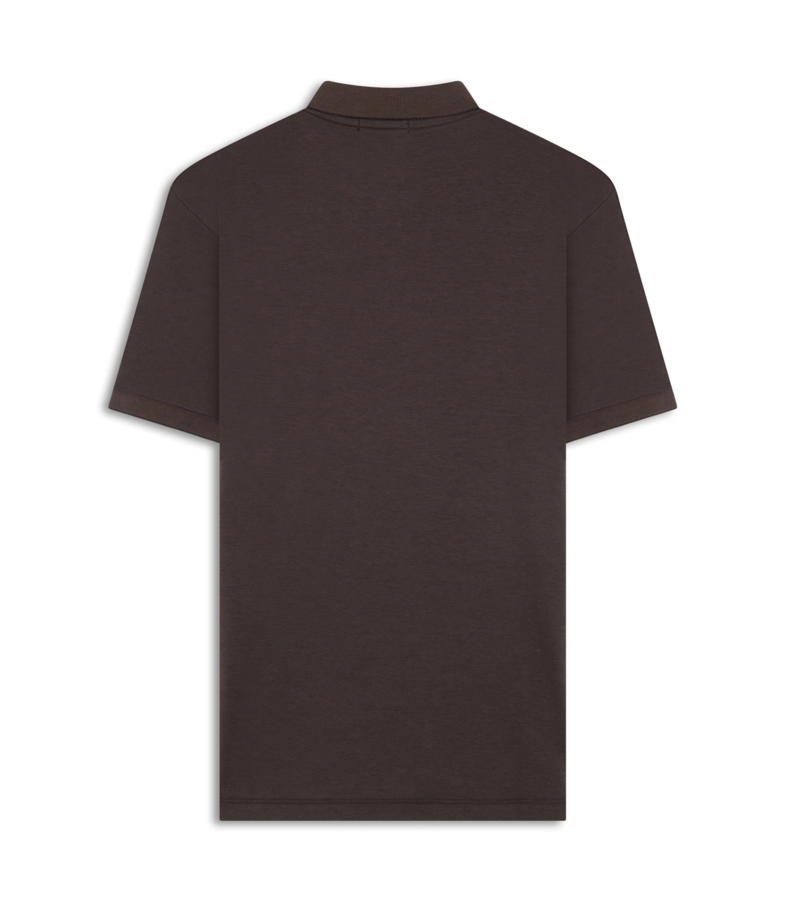 Polo Pima Interlock Dark Brown