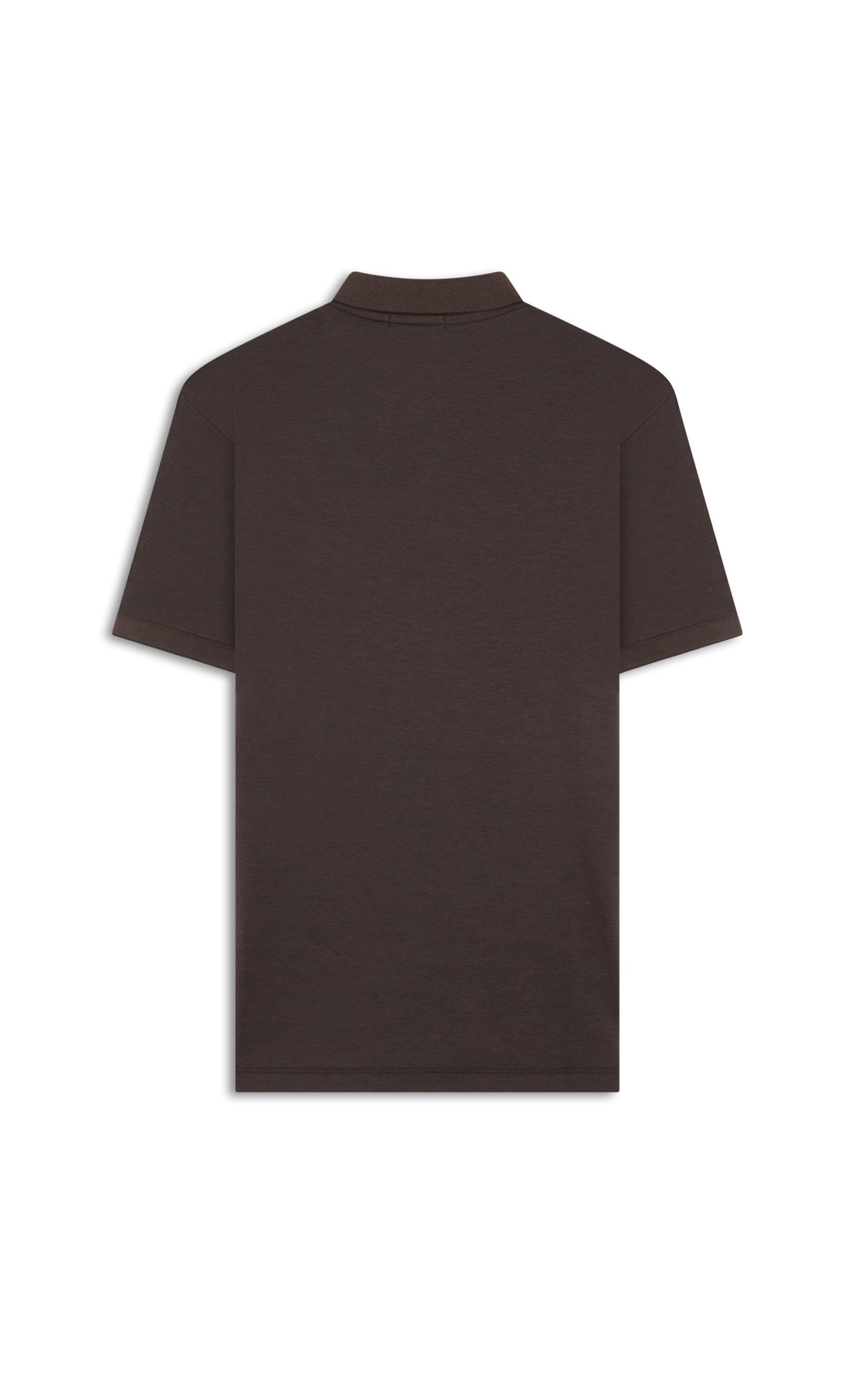 Polo Pima Interlock Dark Brown