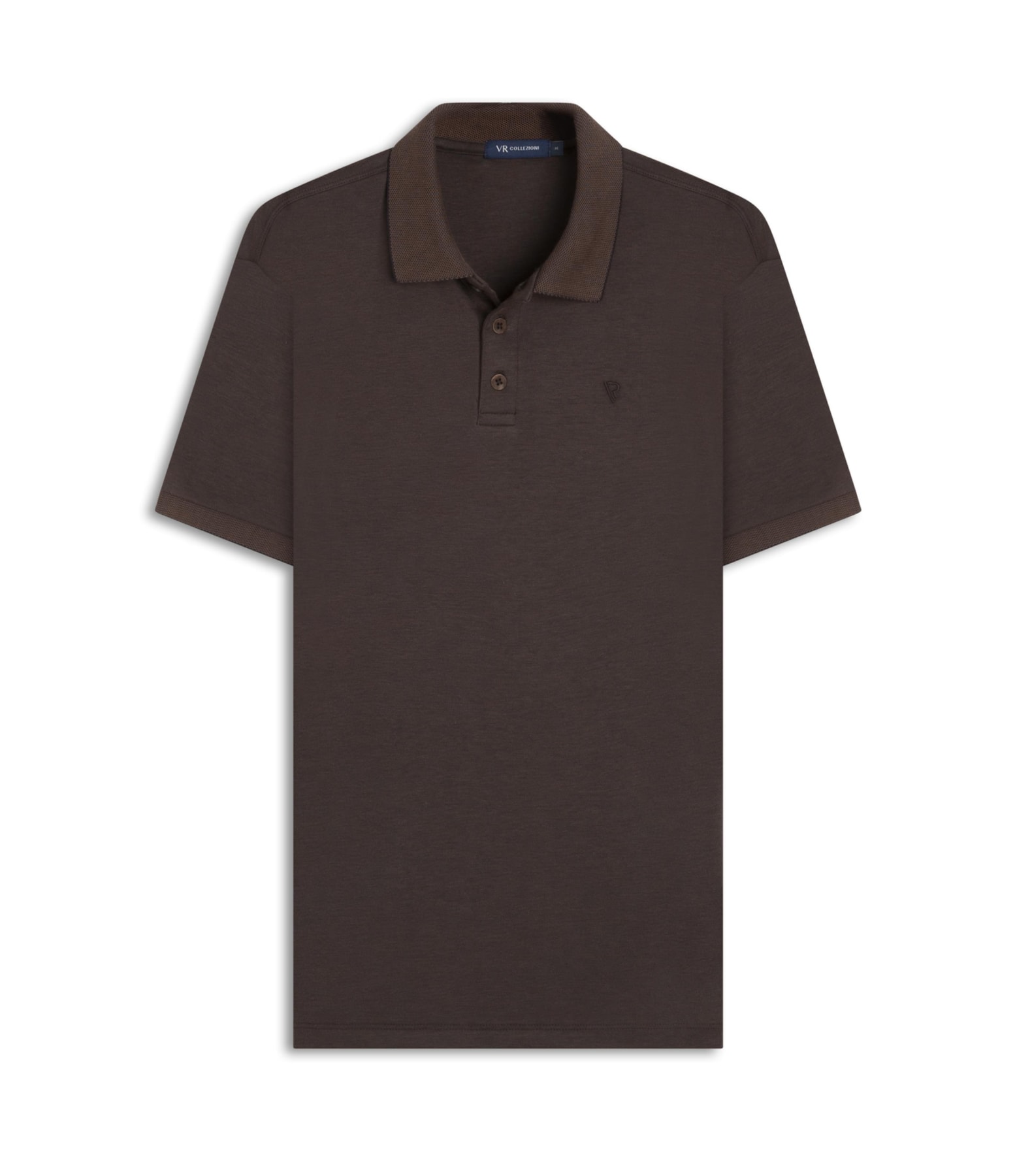 Polo Pima Interlock Dark Brown