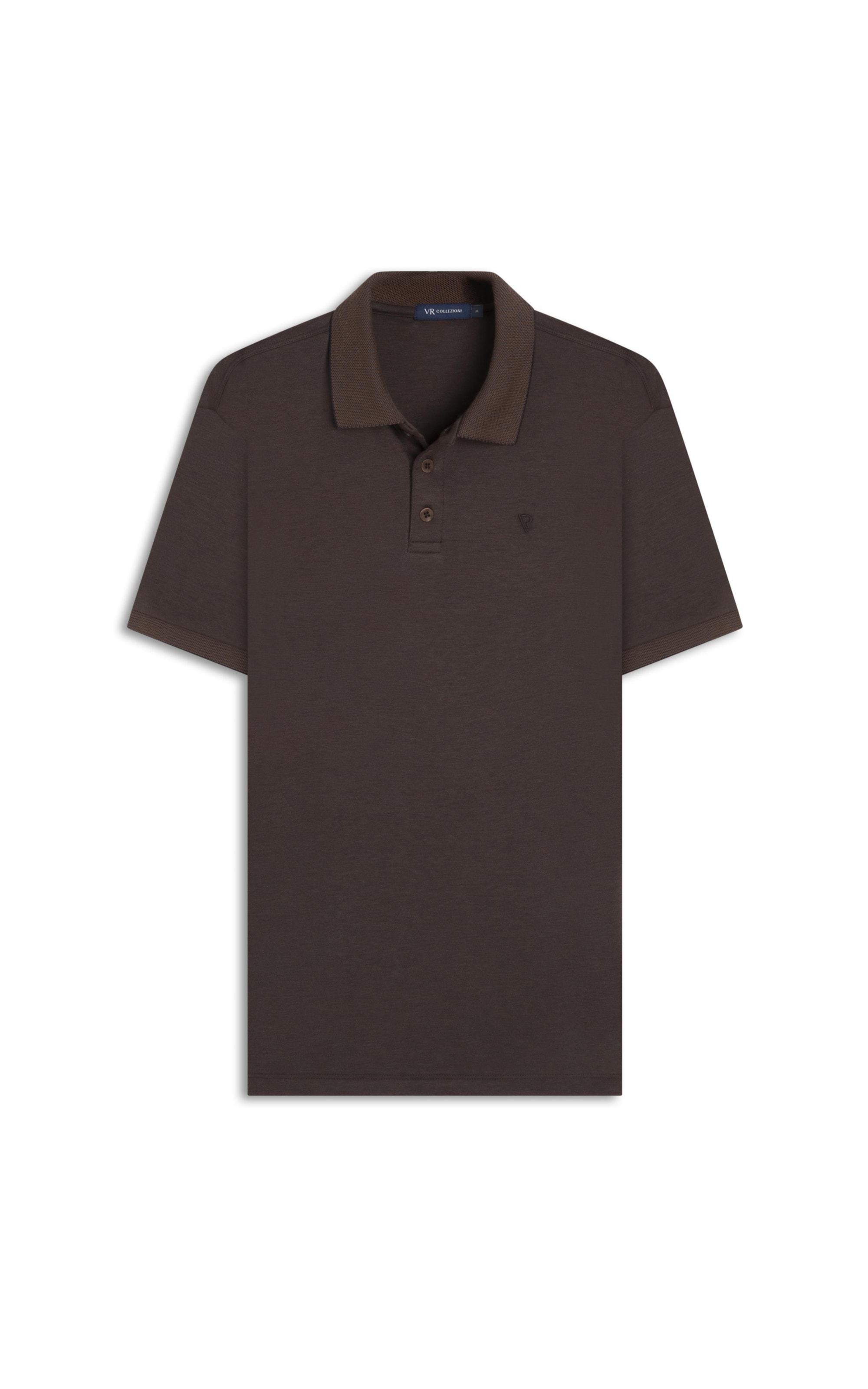 Polo Pima Interlock Dark Brown