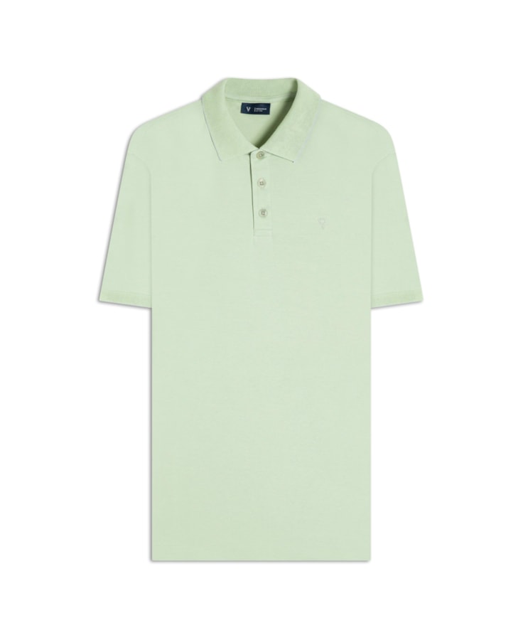 Polo Pima Interlock Lemon