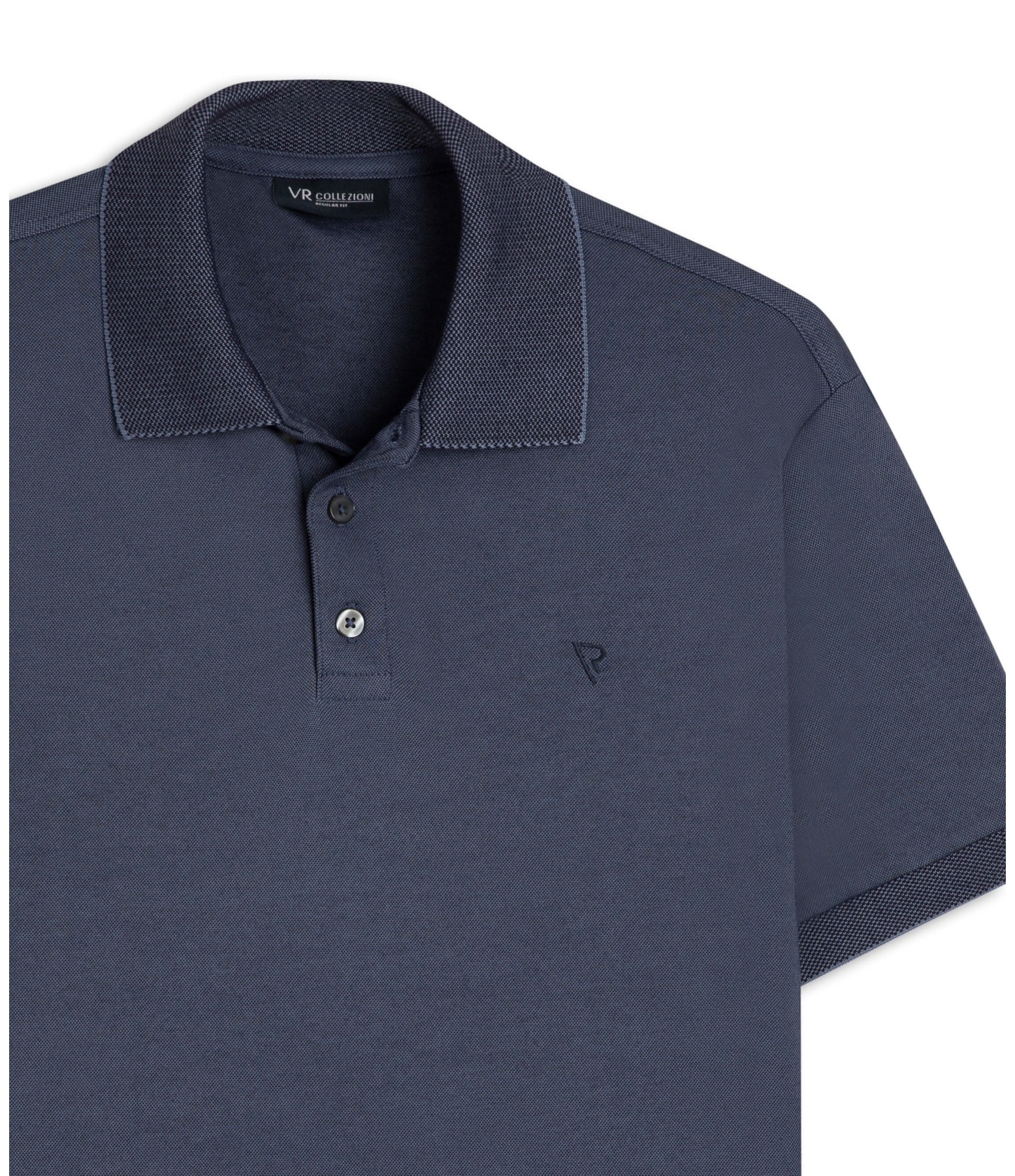 Polo Pima Interlock Marinho