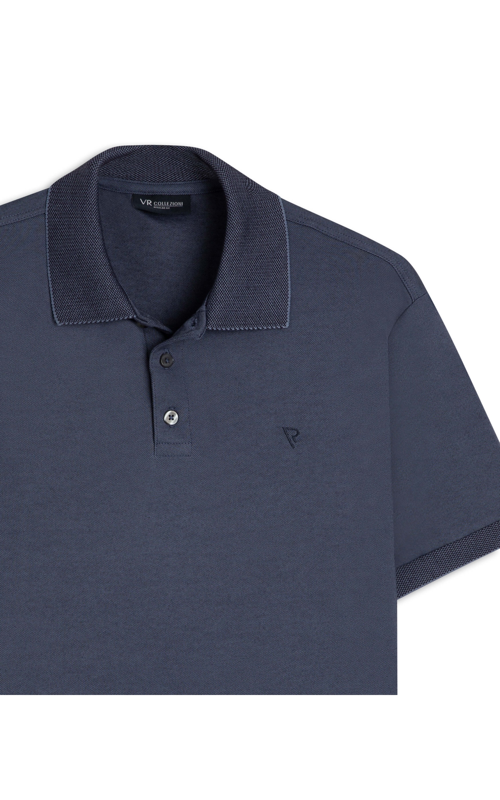 Polo Pima Interlock Marinho