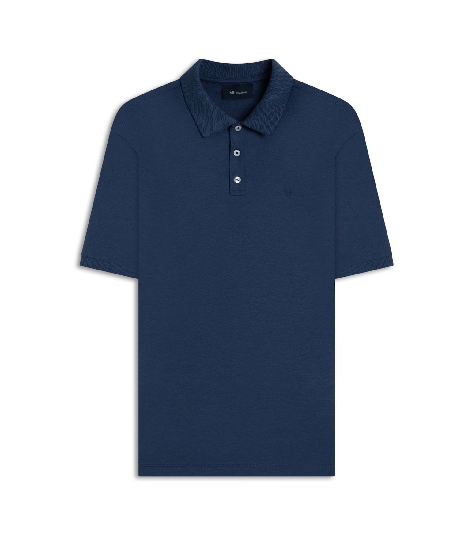 Polo Pima Interlock Marinho