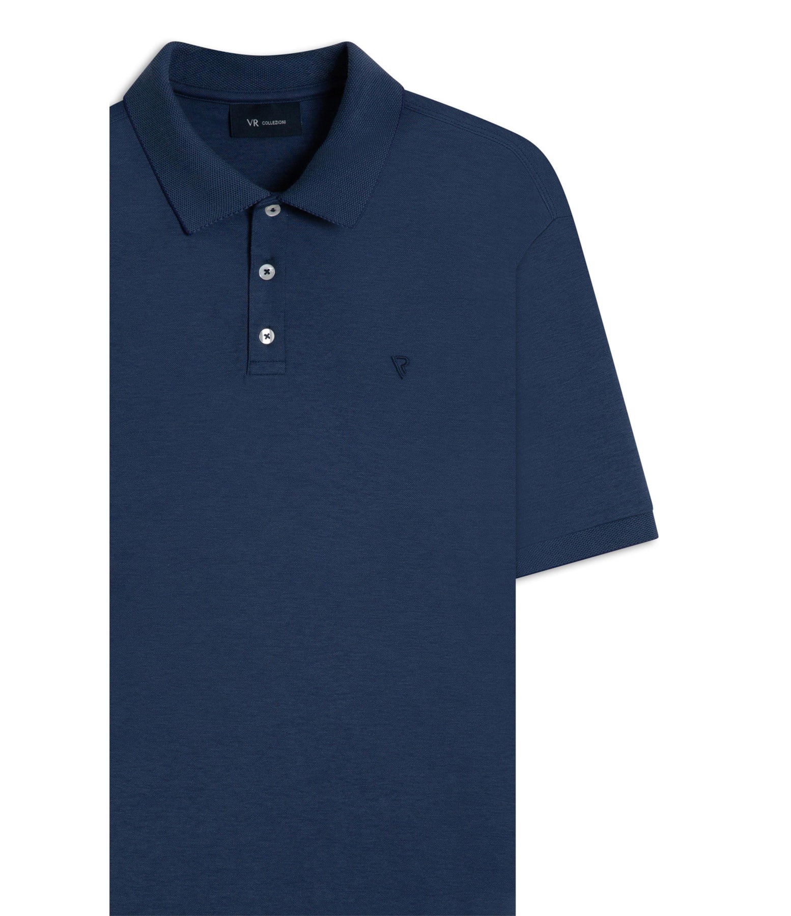 Polo Pima Interlock Marinho