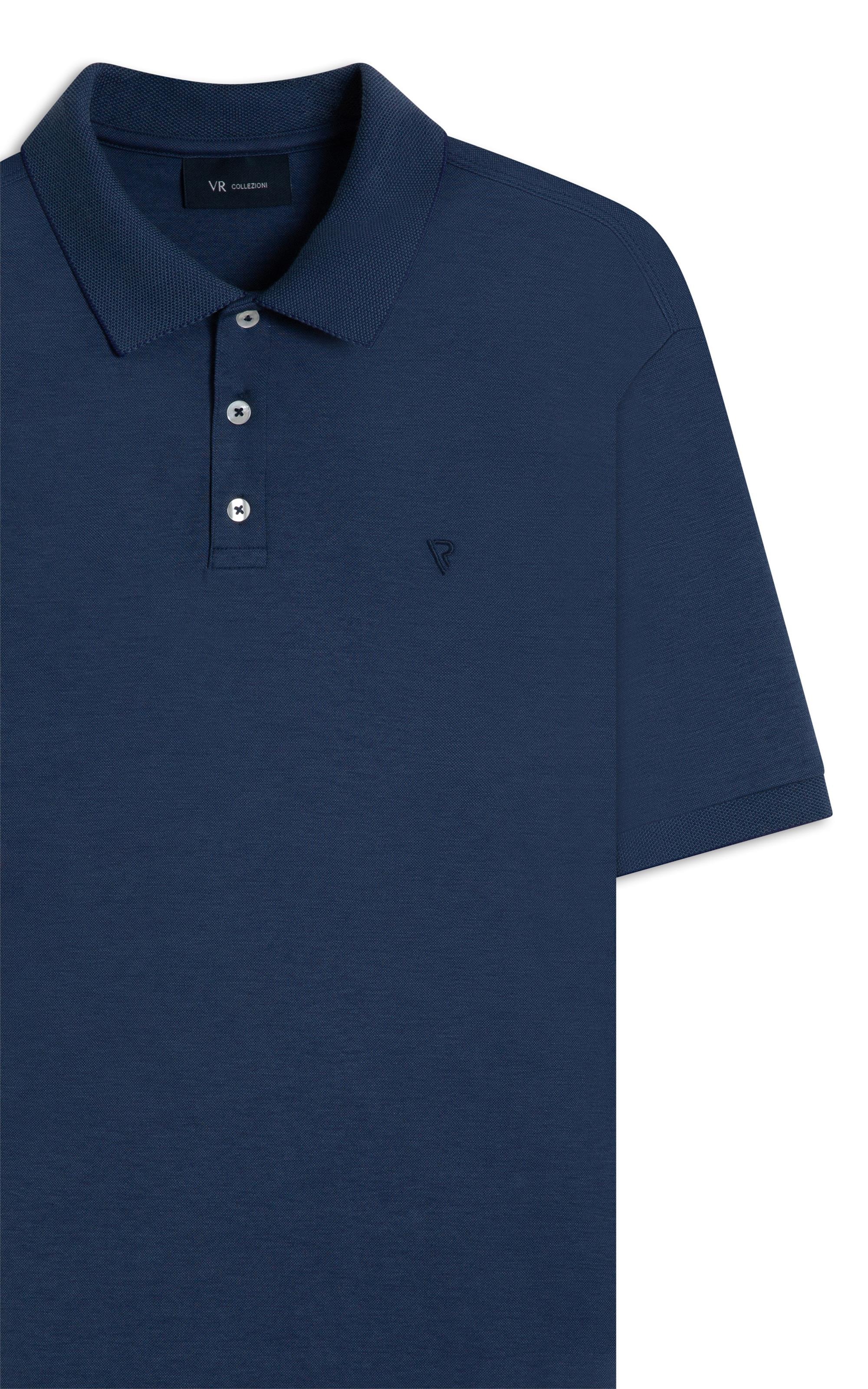 Polo Pima Interlock Marinho
