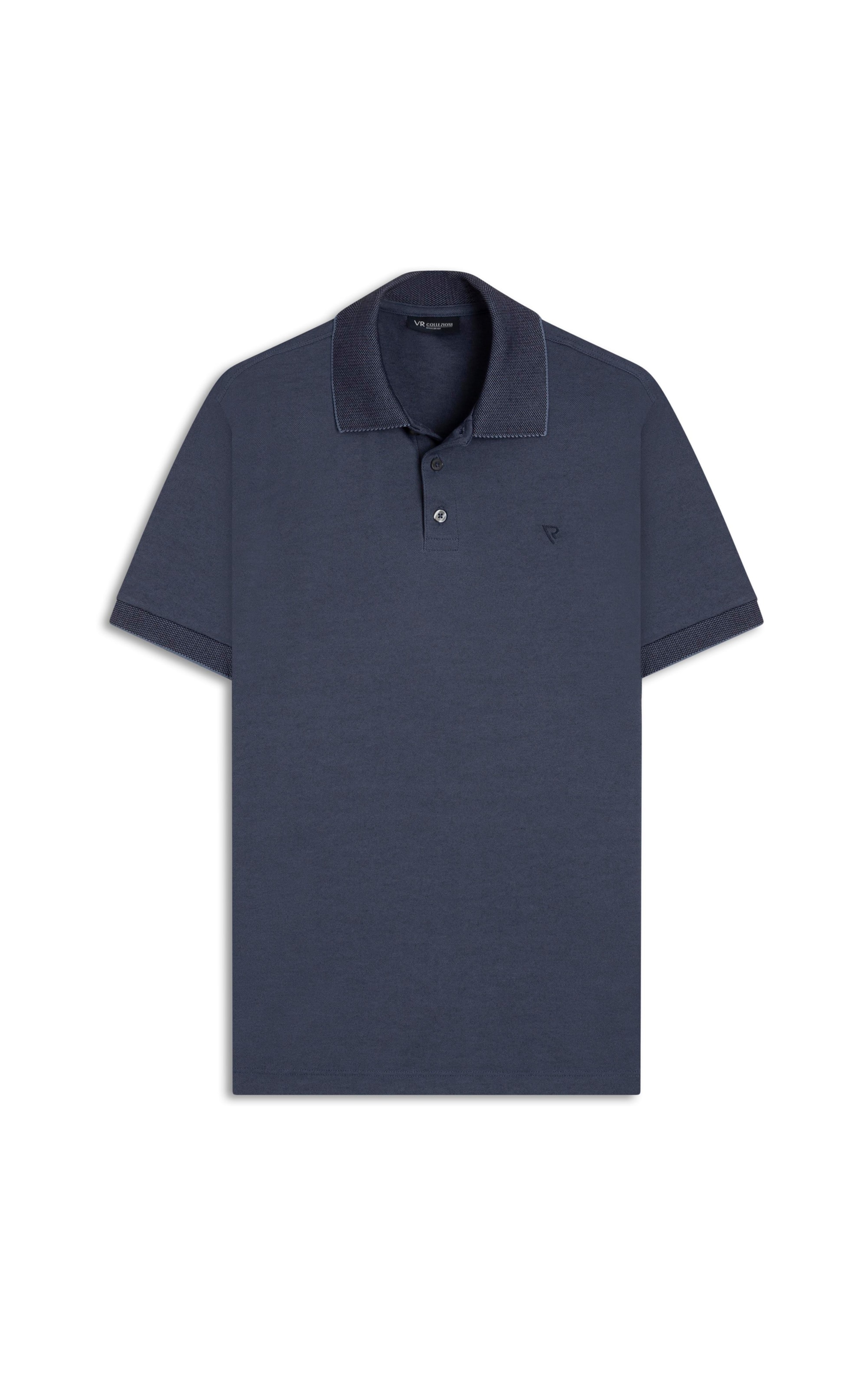 Polo Pima Interlock Marinho