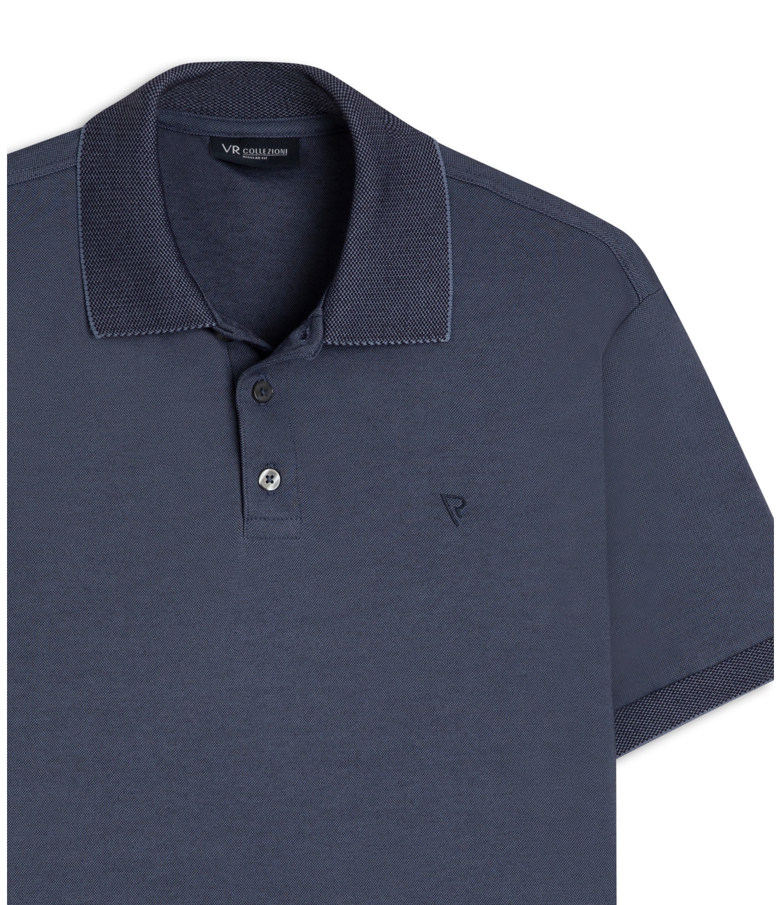 Polo Pima Interlock Marinho