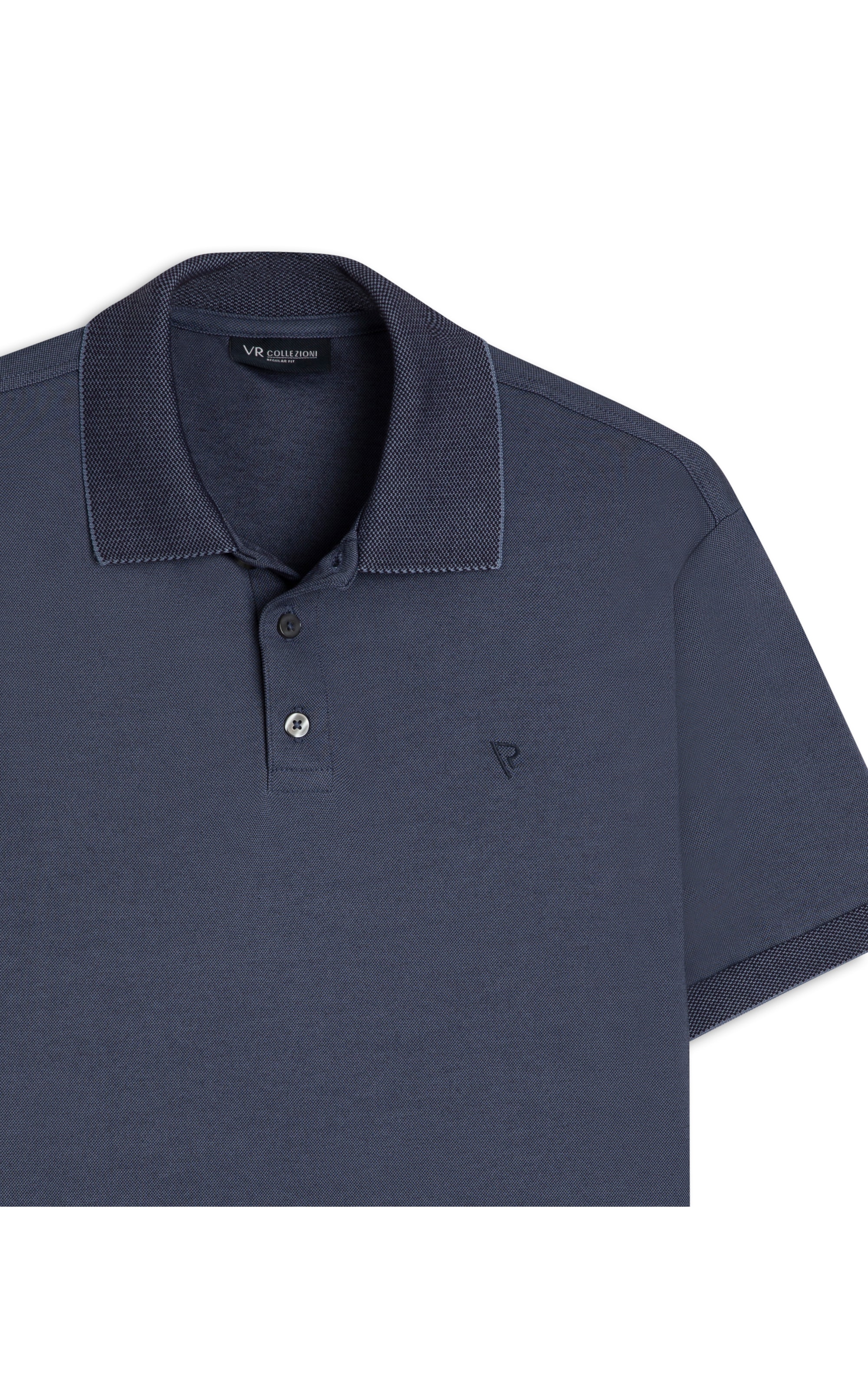 Polo Pima Interlock Marinho
