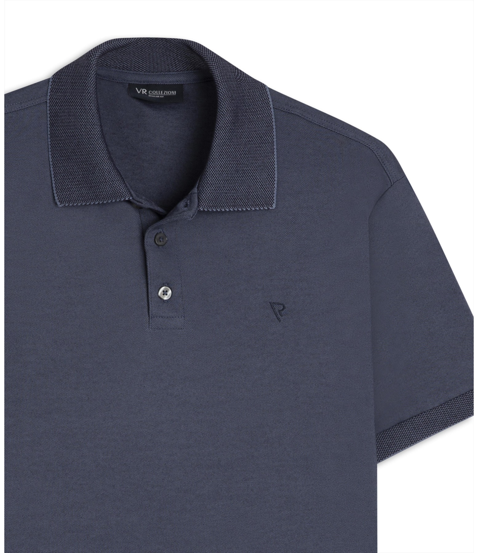 Polo Pima Interlock Marinho