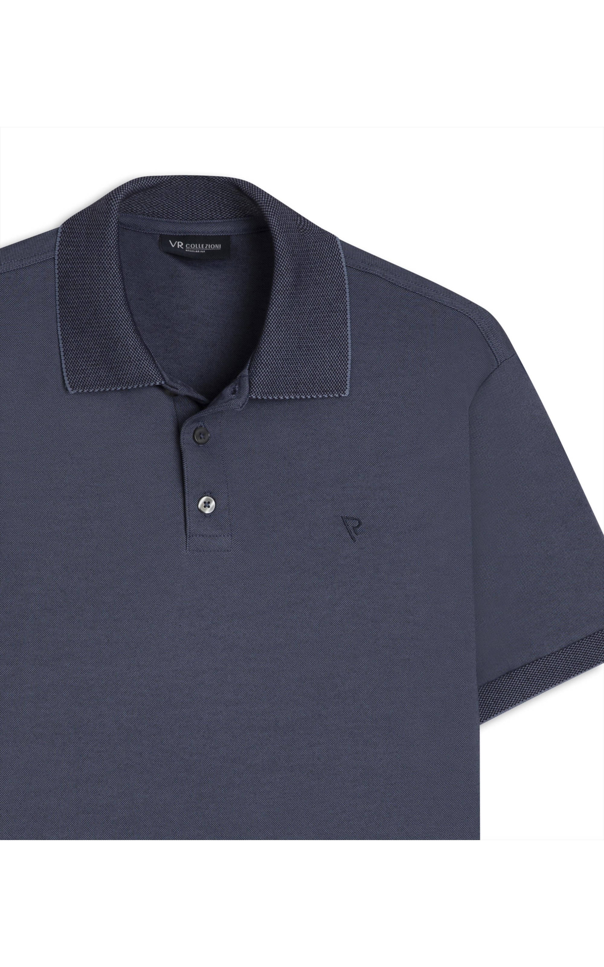 Polo Pima Interlock Marinho