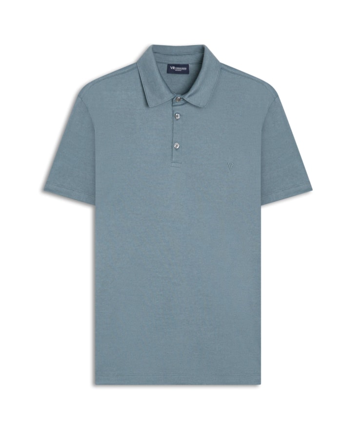 Polo Pima Interlock Verde Claro