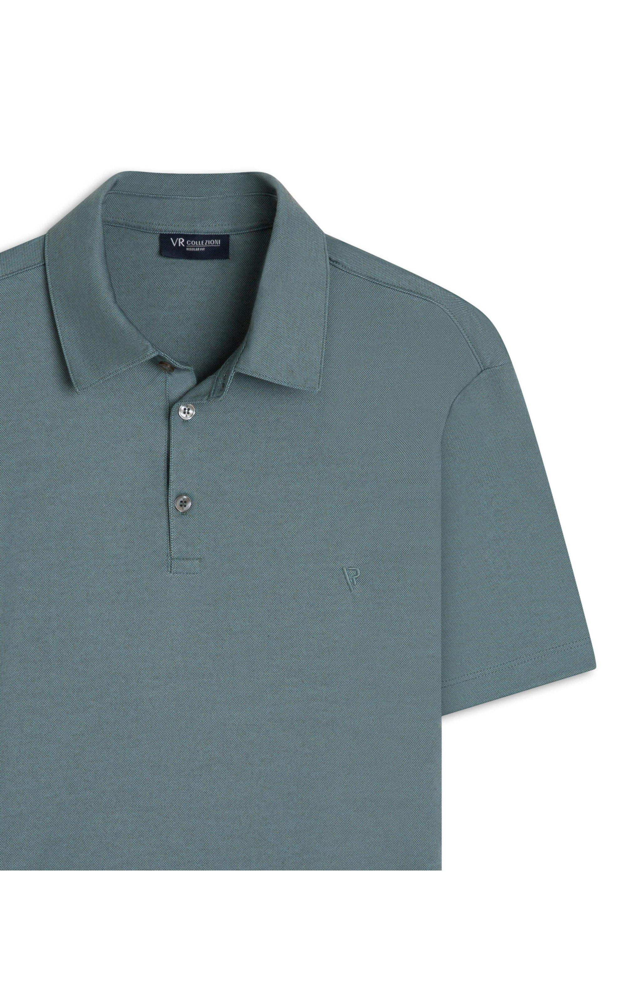Polo Pima Interlock Verde Claro