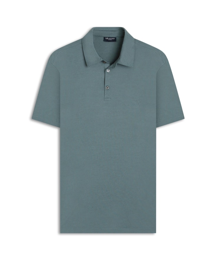 Polo Pima Interlock Verde Claro I