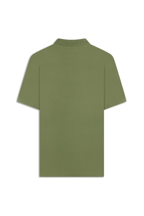 Polo Pima Interlock Verde Oliva