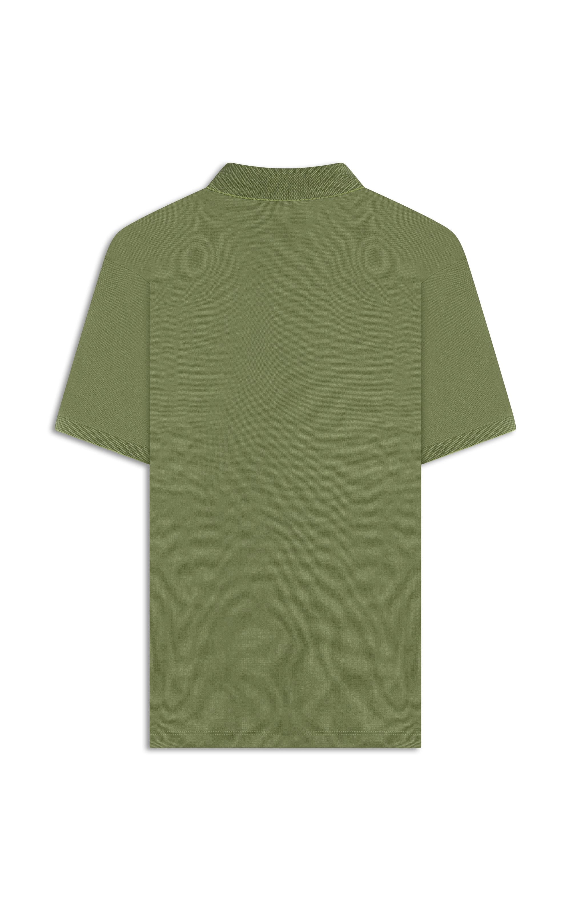 Polo Pima Interlock Verde Oliva